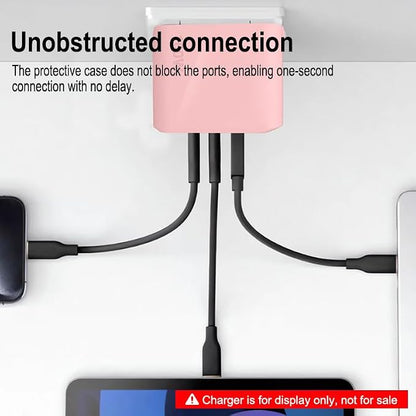 Charger Case Compatible with Anker Prime 160W Charger, for Smart Display Protection & Scratch-Resistant Cover (Orange)