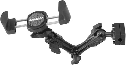 ARKON Mounts Heavy-Duty Multi-Angle Headrest Mount | for Entertaining Passengers | Holds Devices 7" Wide | Fully Adjustable Arm | Strong Headrest Clamp | Compatible with iPhone, Samsung, and More