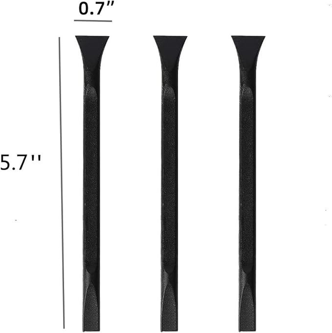 Tpyx Scraper Small Plastic Scraper Tool, Multi-Purpose Scraper Non-Scratch Cleaning Tool, Used in Narrow Spaces and Gaps, Perfect for Removing Oil stains, Labels, Food, Dirt, Paint, Etc. (3)