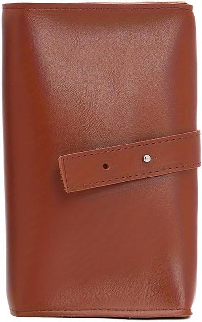 GSHLLO PU Leather Electronic Organizer Travel Case Foldable Phone Cord Storage Case Mobile Phone Charger Organizer Bag Charging Cable Carry Pouch Compact Tech Bag Vintage Power Bank Carry Pouch