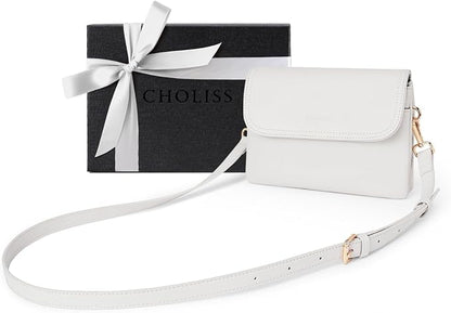 CHOLISS Small Crossbody Bags for Women, Vegan Leather Cell Phone Purse, Mini Travel Purse with Adjustable Strap Womens Gifts