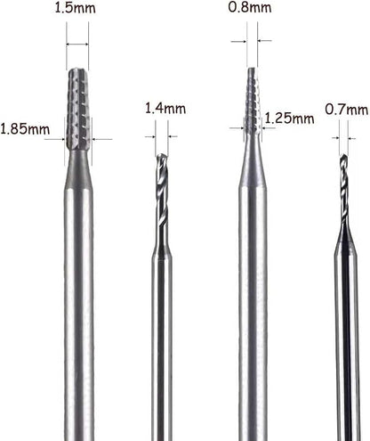 Damaged Screw Removal for Cell Phone, Rechargeable,Broken Screw Extractor for iPhone,4 Tungsten Steel Drill Bits(2.35mm) for Removing Stripped Screws Laptop Electronic Products Repair Kit, DIY Repair