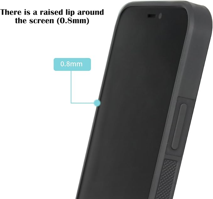 Hexafiber Phone Case,Forged Carbon Fiber Flakes Case,All-Inclusive,Support Wireless Charging,Anti-Slip Sides for iPhone Series (for iPhone 13 Pro Max,Black)