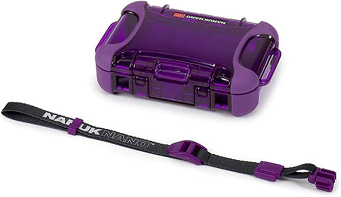 Nanuk 310-0013 Nano Series Waterproof Small Hard Case for Phones, Cameras and Electronics (Purple)