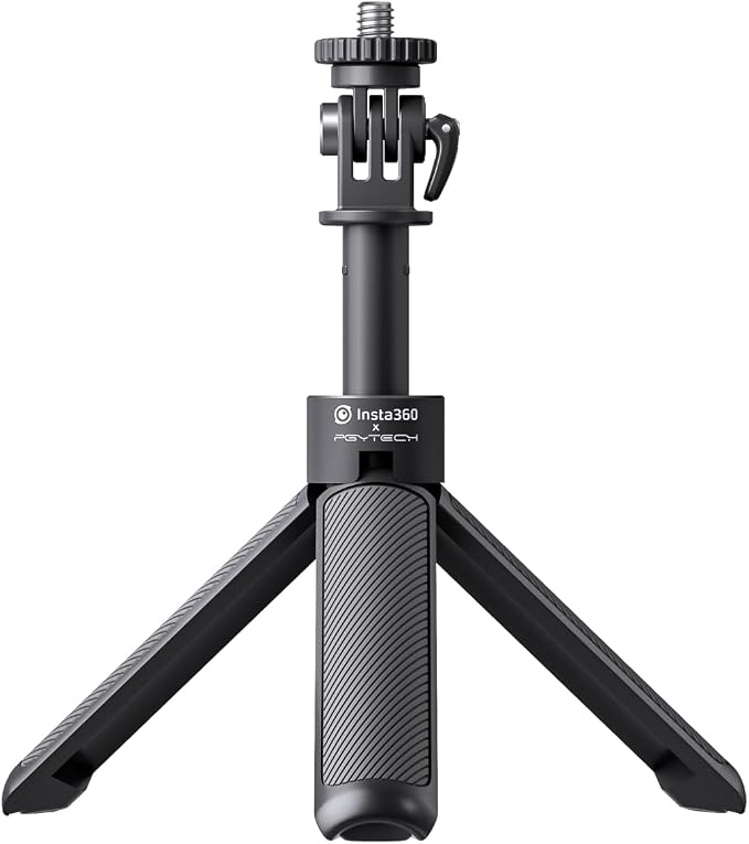 Insta360 Mini 2-in-1 Tripod, Lightweight Selfie Stick and Tripod, Compatible with Insta360 Ace/GO/Link/X Series, Black