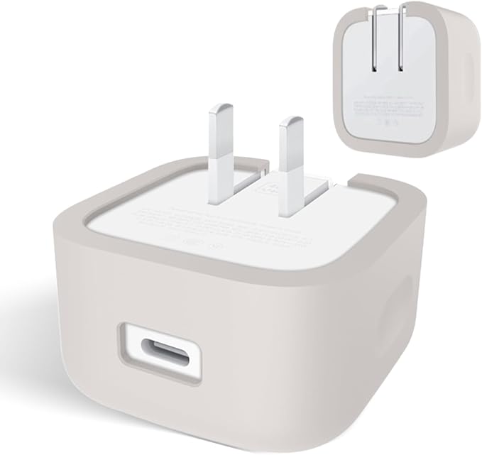 Silicone Case for Apple 40W Dynamic Power Adapter,Soft Silicone Protective Cover for Dynamic Power Adapter,Shockproof,Fall-Resistant,Grey
