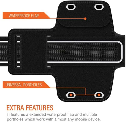 Running Armband Sports White Compatible with TCL 30/30 XE/40 X/40 XE/50 XE/50 LE 5G, Gym Workout Case Cover Band Arm Strap