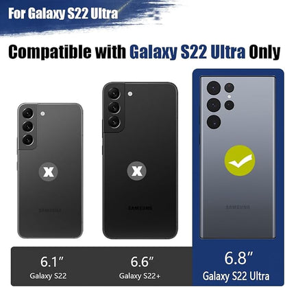 Sitong Upgraded Battery Case for Samsung Galaxy S22 Ultra, 5000mAh Rechargeable Extended Battery Charging Charger Case, Add 100% Extra Juice (6.8 Inches) Black