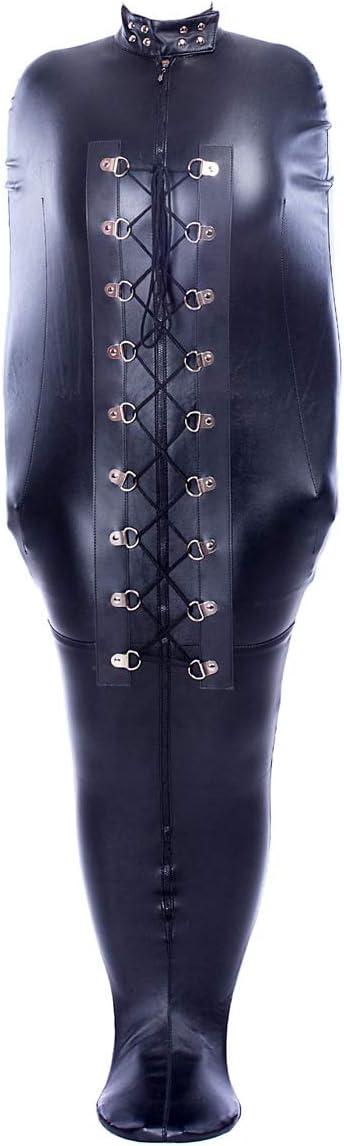 Leather Sports Armor Fully Coated Bag with Sleeping Bag Arm Sleeves,Fully Enclosed Mummy,Skinny Leather Mermaid for Men/Women