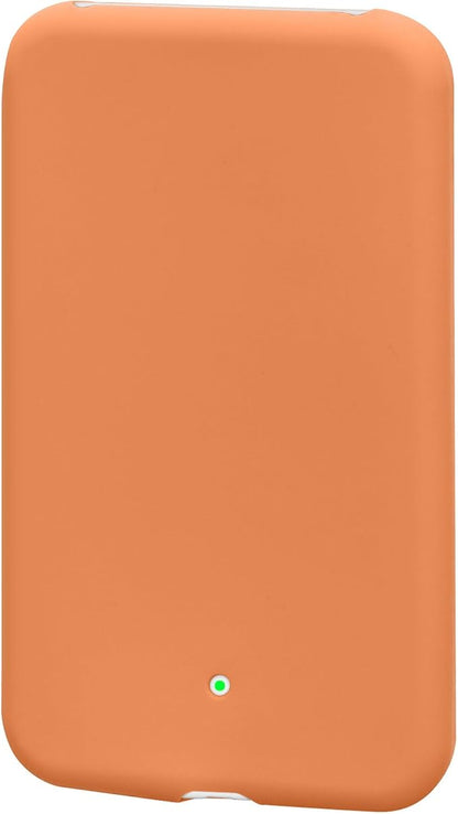 kwmobile Case Compatible with Apple Air MagSafe - Portable Powerbank Cover - External Battery Charger Bag, Shockproof - Orange