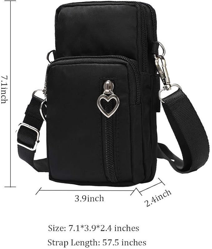 Outdoor Sweat-Proof Running Armbag Cross-Body Shoulder Casual Wallet Purse Crossbody Bag Gym Fitness Cell Phone Key Holder for iPhone 13 Pro/ 12 Pro/Xs Max/Xr, Galaxy Note 10, P30 Pro,Blue