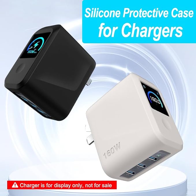 Charger Case Compatible with Anker Prime 160W Charger, for Smart Display Protection & Scratch-Resistant Cover (Gray)
