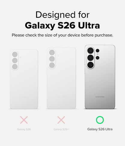Ringke Camera Lens Frame Glass for Samsung Galaxy S26 Ultra Camera Lens Protector [Individual Lens Covers] Tempered Glass Covers and Aluminum Alloy Frames - 2 Pack