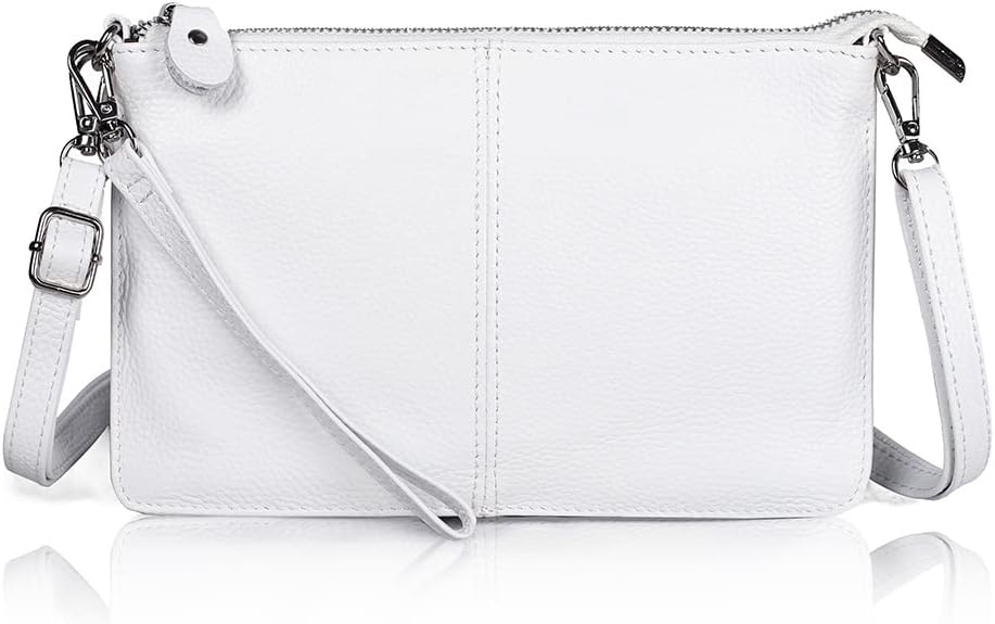 befen Genuine Leather Wristlet Clutch Wallet Purses Small Crossbody Bags for Women with RFID Blocking Card Slots