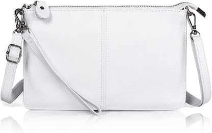 befen Genuine Leather Wristlet Clutch Wallet Purses Small Crossbody Bags for Women with RFID Blocking Card Slots