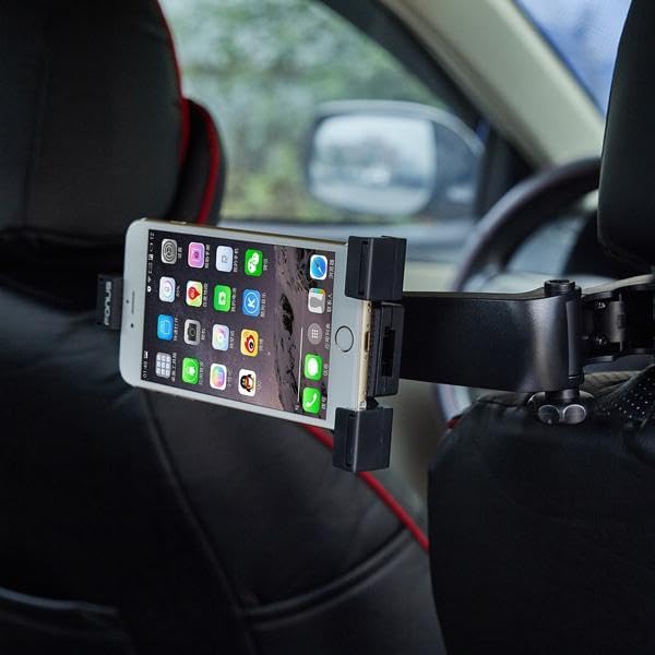 Car Mount Headrest Holder Compatible with Samsung Galaxy Z Fold6, Back Seat Cradle Swivel Dock Entertainment