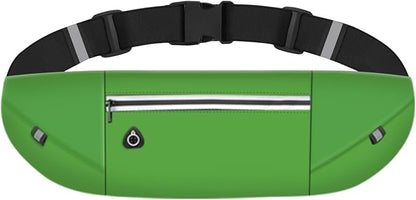 Slim Running Belt Fanny Pack for Men Women, Running Phone Holder Runners Pouch Waist Pack for Workout (1198, Green)