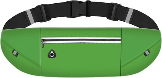 Slim Running Belt Fanny Pack for Men Women, Running Phone Holder Runners Pouch Waist Pack for Workout (1198, Green)