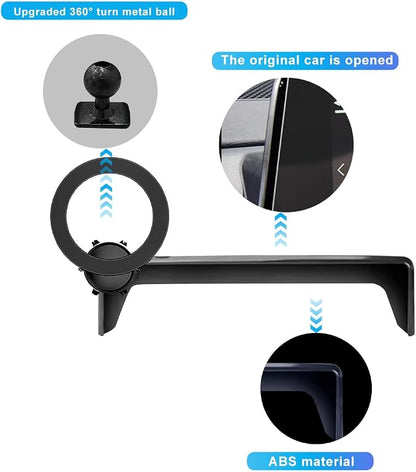 Car Phone Holder for 2025 VW/Volkswagen Tiguan Accessories Dash Mount Cell Phone Holder for 2025 Tiguan for Most Smartphones(15inch Screen)