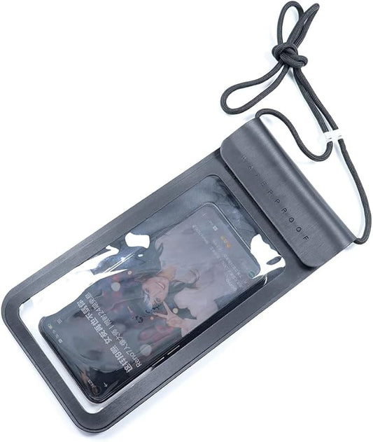 Waterproof Phone Pouch,IPX8 Waterproof Phone Case Bag Holder for iPhone 14 Pro Max/14 Plus/13/13 Pro Max/12/12 Pro Max/11/11 Pro Max/Xs Max/XR Samsung up to 6.9" for Kayaking Swimming(Black)