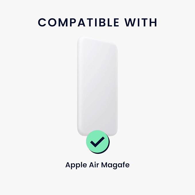 kwmobile Case Compatible with Apple Air MagSafe - Portable Powerbank Cover - External Battery Charger Bag, Shockproof - Orange