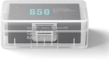 Heyiarbeit Battery Organizer Box PP Battery Storage Case Battery Holder Storage for 9V Carrying Battery Transparent 5Pcs