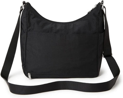 Baggallini womens Everywhere Bagg Crossbody Women 11x9 Lightweight Nylon Hobo Water-resistant Travel Bag W/Rfid