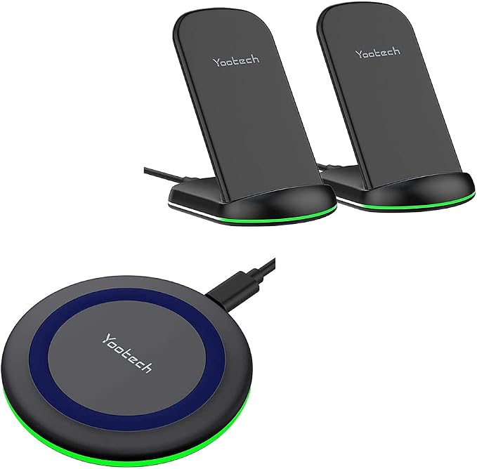 Yootech [3 Pack] Wireless Charging Bundle Pad Stand