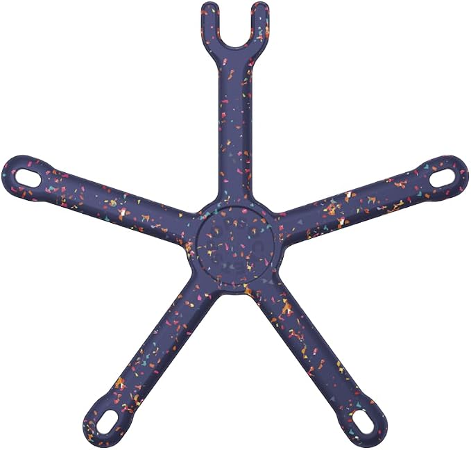 PopSockets Flexible Phone Mount & Stand, Navy Blue - French Navy Confetting