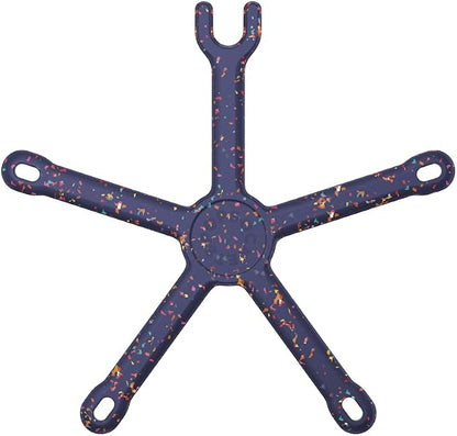 PopSockets Flexible Phone Mount & Stand, Navy Blue - French Navy Confetting