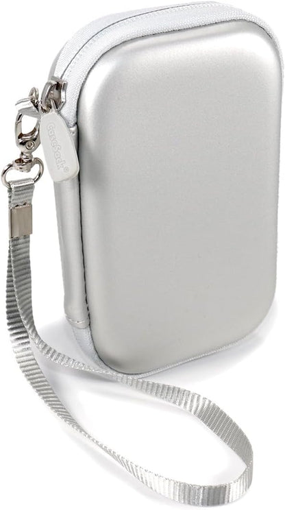 CaseSack Case for INIU P41 10000mAh 45W PD Portable Charger – Hard EVA Travel Carrying Case for INIU Power Bank & Cables, Shockproof Storage Bag (Silver)