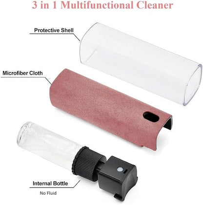 2 Pack Screen Cleaner Spray and Wipe Phone Touchscreen Mist Cleaning Kit for Laptop, Computer, iPad, Laptop, Car Screen, Tablet, Monitor, TV