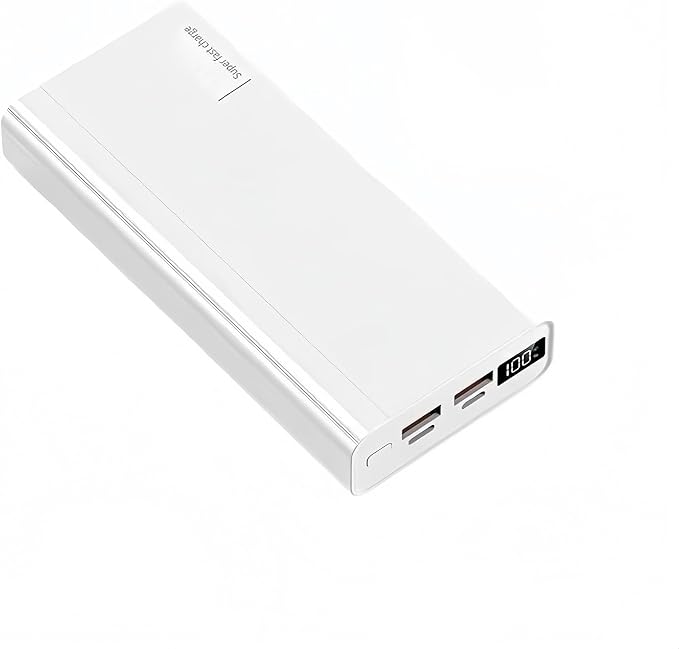 22.5W 1260110 Battery Case Ensuring Fast Charging Enclosure Box Detachable Mobile Power for Electronics Fast Charging White