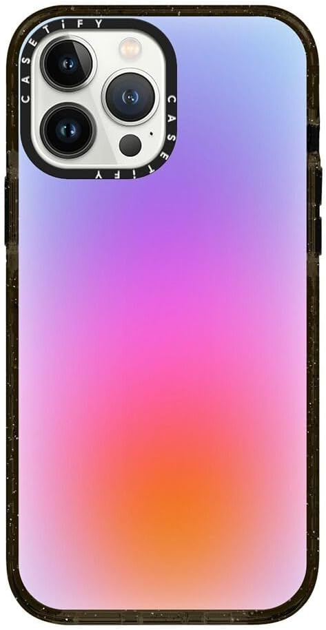 CASETiFY Impact iPhone 13 Pro Max Case [4X Military Grade Drop Tested / 8.2ft Drop Protection/Compatible with Magsafe] - Color Cloud - Clear Black