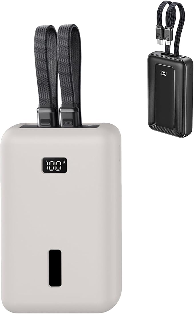 for Anker Zolo Power Bank 2025 20,000mAh 30W A1681/A1689,Silicone Protective Case, Shockproof Cover with LCD Display Visible, Anti-Lost Strap, Precision Cutouts for All-Port Charger (Grey)