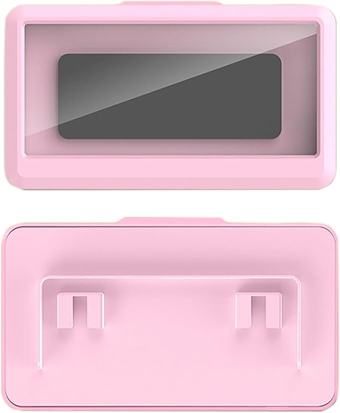 YIKANGHENG Bathroom Phone Waterproof Case, 7.5 in x 4.3 in Pink Plastic 360 Degree Rotatable Shower Phone Waterproof Box with Touch Screen (Pink)