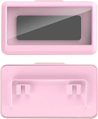 YIKANGHENG Bathroom Phone Waterproof Case, 7.5 in x 4.3 in Pink Plastic 360 Degree Rotatable Shower Phone Waterproof Box with Touch Screen (Pink)