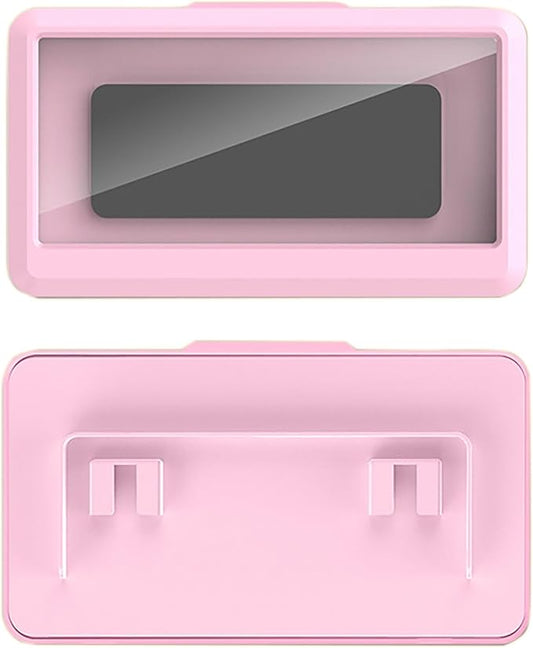 YIKANGHENG Bathroom Phone Waterproof Case, 7.5 in x 4.3 in Pink Plastic 360 Degree Rotatable Shower Phone Waterproof Box with Touch Screen (Pink)