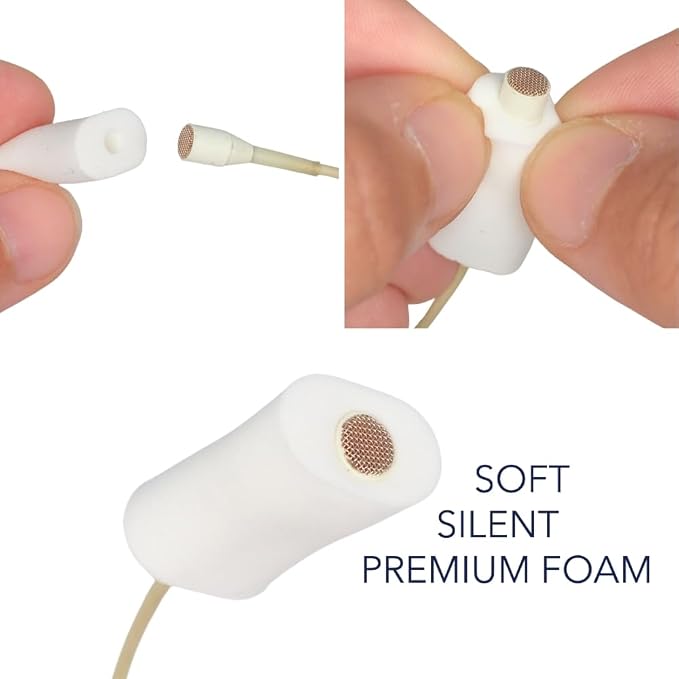 URSA Foamies: Soft Foam Mounts for Wireless Lav Mics. Can be stuck directly to the skin or costume. Fits SANKEN COS11, SENNHEISER MKE2, RODE LAV, DPA 4060/4070 (Pack of 12) (White)