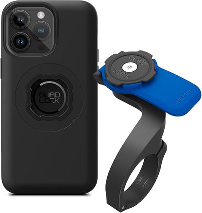 Quad Lock Out Front Handlebar Bike Phone Mount (V3) with MAG Phone Case for iPhone 14 Pro Max