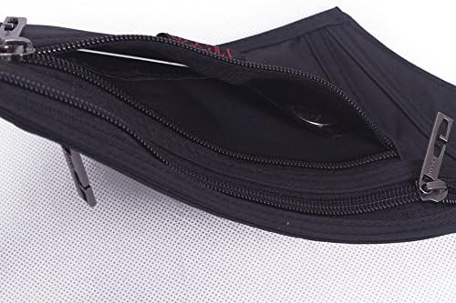 Naoki Outdoor Sports Running Jogging Cycling Hiking Camping Climbing Travel Ultra-thin Waterproof Polyester Waist Pack/Bag Runner Belt(Silver)