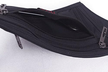 Naoki Outdoor Sports Running Jogging Cycling Hiking Camping Climbing Travel Ultra-thin Waterproof Polyester Waist Pack/Bag Runner Belt(Silver)