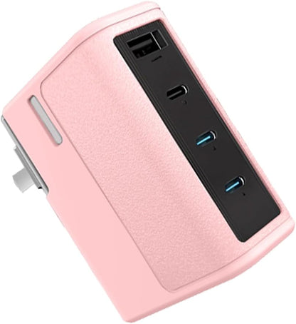 Compatible with CUKTECH 15 140W USB C Charger,UYRUREL Premium Sillence Material,Shock-Absorbing and Anti Drop Protection Soft Shell,Pink