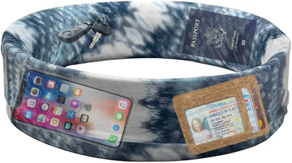 BANDI Pocketed Wraps – Running Waist Belt with Pockets for Phone, Money, Keys & Medical Devices | Secure, No-Bounce Travel & Fitness Belt, for Women and Men, USA Company