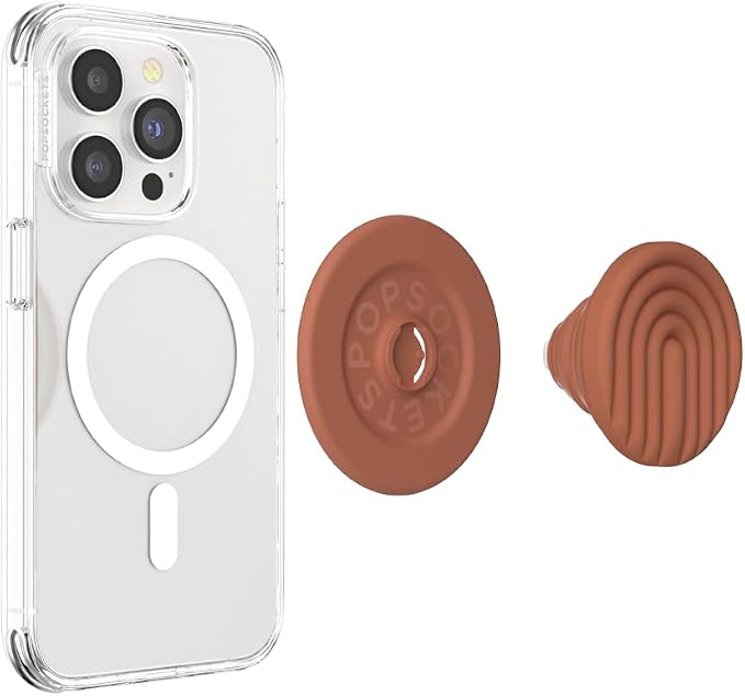 PopSockets Phone Grip for MagSafe, Magnetic Holder, Phone Stand, Boho - Terra-Cotta