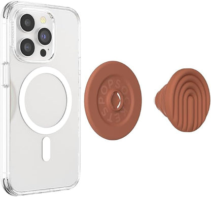 PopSockets Phone Grip for MagSafe, Magnetic Holder, Phone Stand, Boho - Terra-Cotta