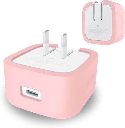 Case for Apple 40W Dynamic Power Adapter,NOUKAJU Silicone Protective Cover,Drop-Proof,Scratch-Proof,Shock-Proof,Protective Case for Apple 40W Charger(Pink)