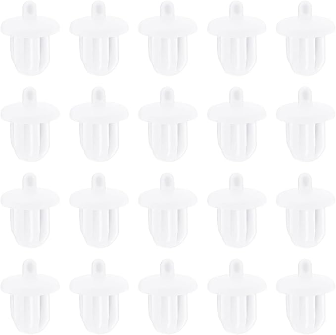 The Lord of the Tools 20Pcs 6.35mm Silicone Anti Dust Plugs Socket Dust Cover Anti Dust Jack Plug Stopper Cap Accessories for Amplifier DVD Karaoke White