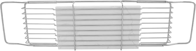 Expandable Bathtub Tray Caddy for Luxury Bath, Extra Wide Acrylic Tub Tray with Natural Marble Board, Waterproof Bath Tub Shelf for Phone, Wine, Book, Tablet Stand - Ideal Home Spa (Silver, White)