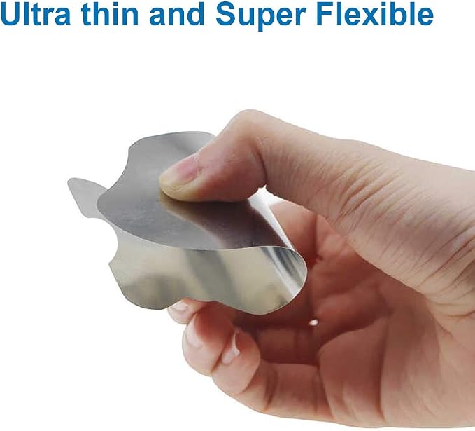 MMOBIEL 5 Pcs/Set Ultra-Thin 0,1mm Professional Stainless Steel Curved Spudger Pry Blade Repair Opening Tool